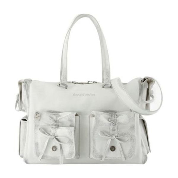 Multipocket Shoulder Bag - Acne Studios - Leather - White