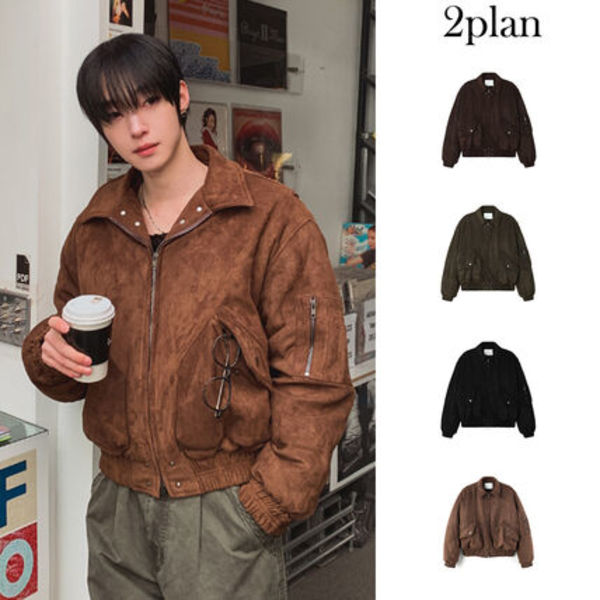 【2plan】Romu Rivet Suede Flight Jumper