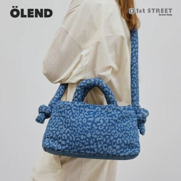 OLEND ショルダー MINIONA SOFT BAG レオパード デニム