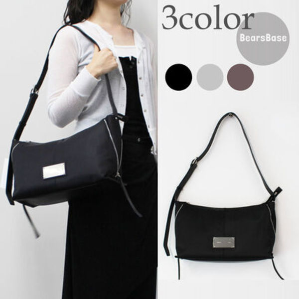 Matin Kim SIDE ZIPPER FABRIC SHOULDER BAG HJ5B0283