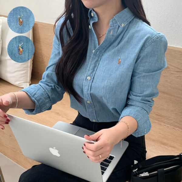 即発♥[ラルフローレン] デニムのシャツ