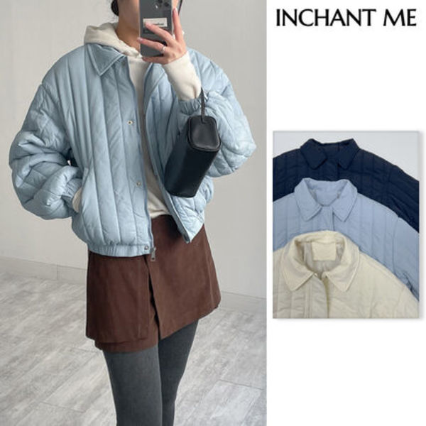【INCHANT ME】Judith Quilted Collar Short Padding