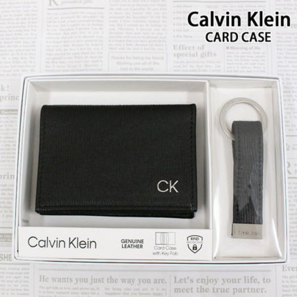 Calvin Klein カルバンクライン レザーカードケース キーリング
