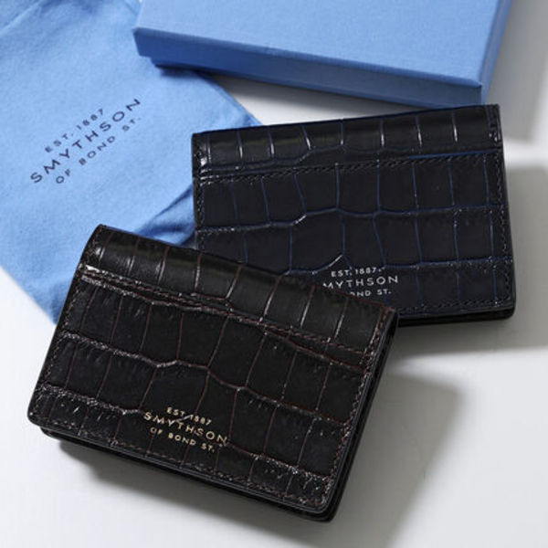 SMYTHSON カードケース MARA FOLDED C/CASE P STUD マラ