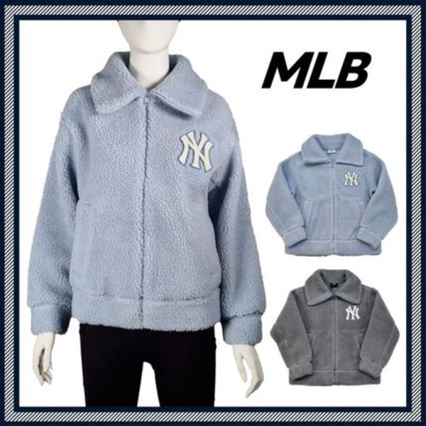 [MLB KOREA] Basic Stand Neck Dumble Fleece Jumper ★人気★