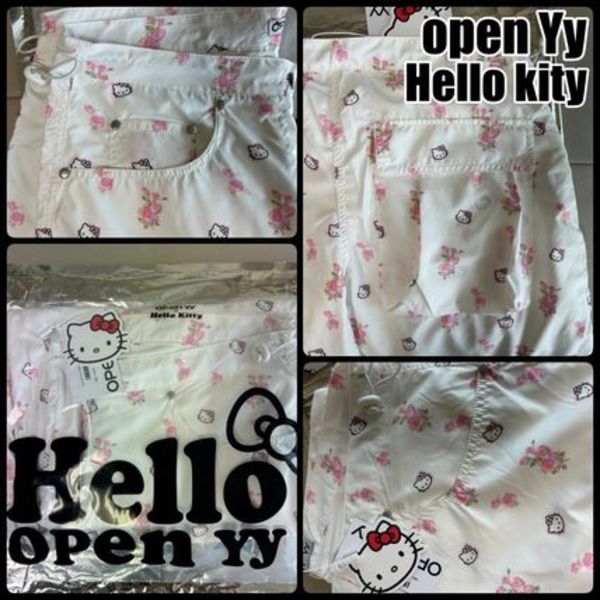 【OPEN YY X HELLO KITTY】PARACHUTE PANTS キティコラボ ★人気