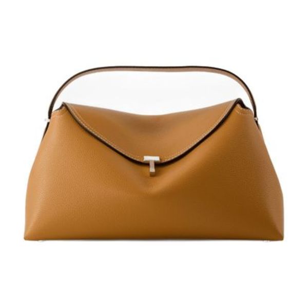 【関税込み】T-Lock Top Handle Bag - Toteme - Leather - Tan