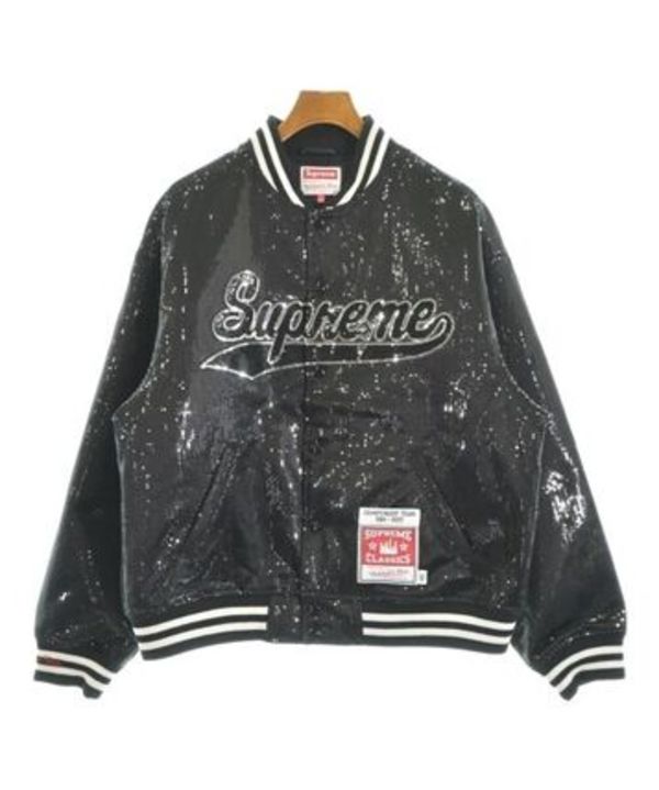 Supreme シュプリーム スタジャン 黒 L 3303325E0263
