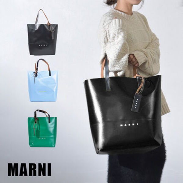 マルニ トートバッグ レディース ブランド PVC MARNI SHMQ0037A1
