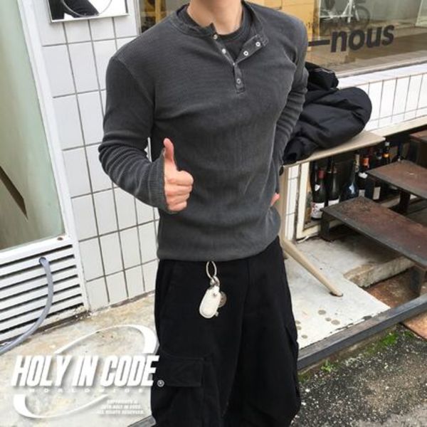 No.1426 pigment golgi henly neck T (6color)