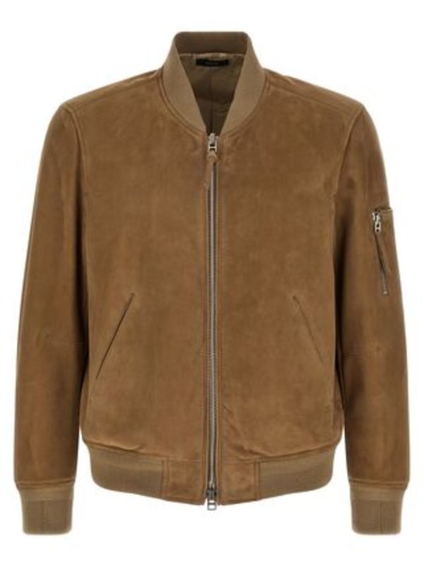 TOM FORD Suede bomber jacket