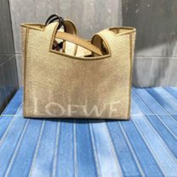 25新作 ロエベ フォント ジャカードキャンバス トートバッグ