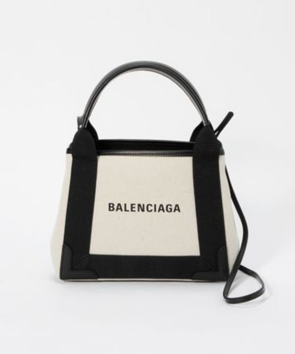 BALENCIAGA 390346 2HH3N トートバッグ NAVY CABAS XS