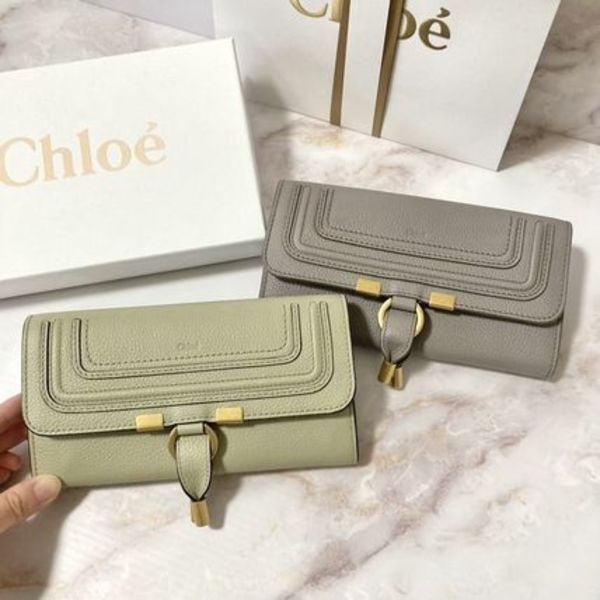 【国内発送】Chloe MARCIE 長財布 フラップウォレット ホック式