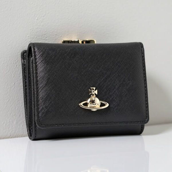 VIVIENNE WESTWOOD 財布 三つ折り がま口 クリアポケット付き
