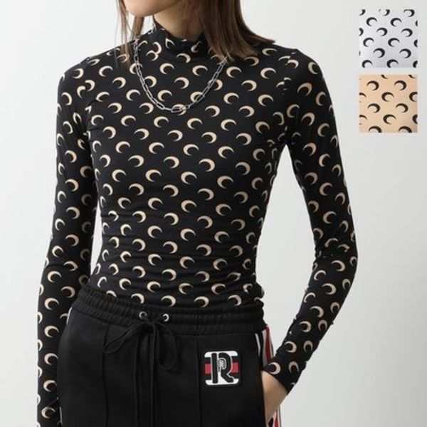 Marine Serre カットソー WTO072 Second Skin Moon Top