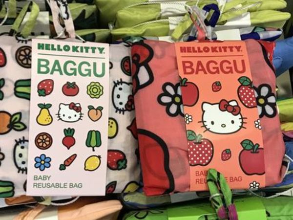 サンリオ BAGGU(バグー)×kitty  エコバッグ(小)