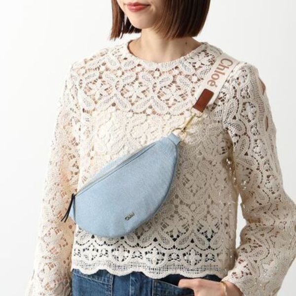 Chloe Kids ベルトバッグ C20880 デニム ボディバッグ