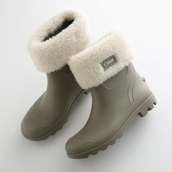 Chloe Kids レインブーツ C20697 ラバー ブーツ ボア