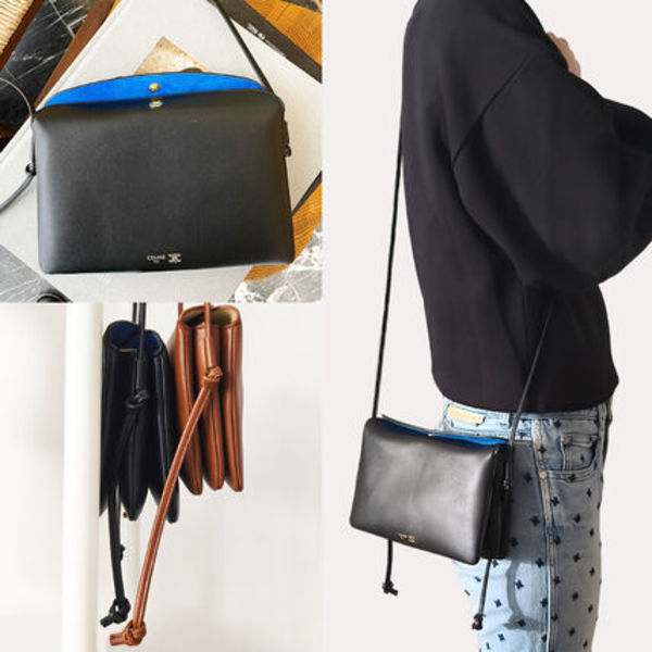 【直営店買付】CELINE トリオ フラップ / スムースラムスキン