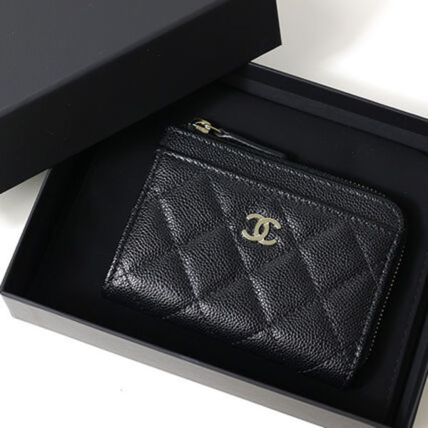 CHANEL コインケース カードケース AP4893 B10583 C3906 レザー