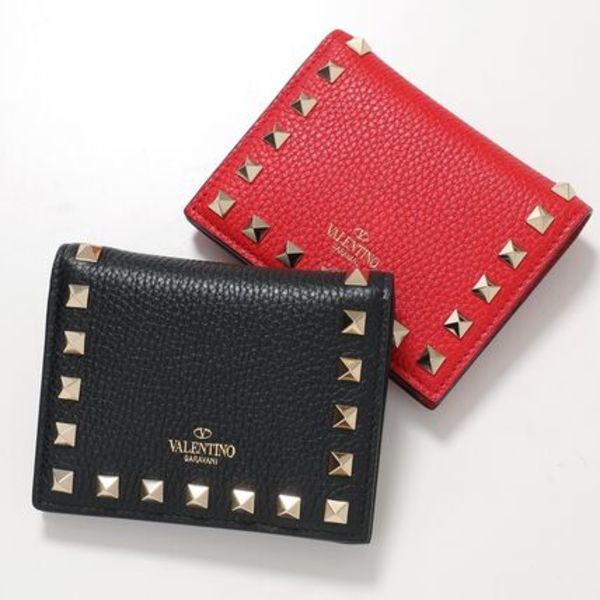 VALENTINO 二つ折り財布 P0R39BOL ロックスタッズ