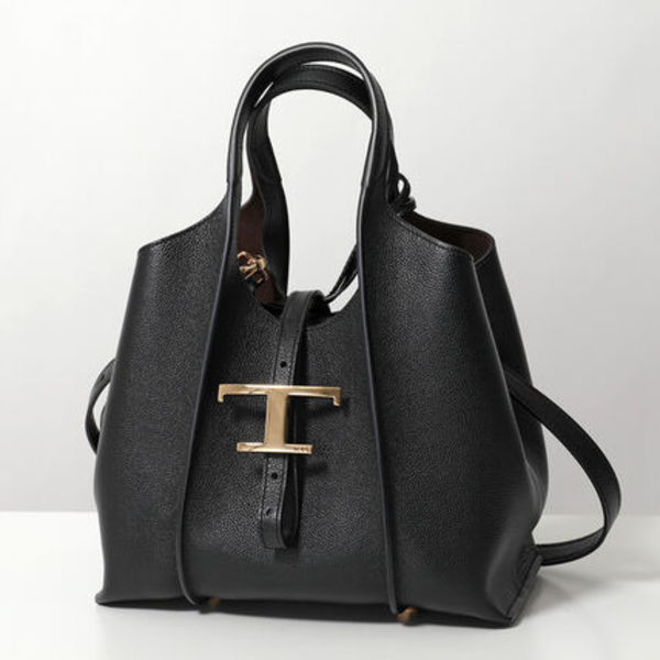 【中古】TODS ハンドバッグ Tタイムレス XBWTSBA9100Q8E レザー