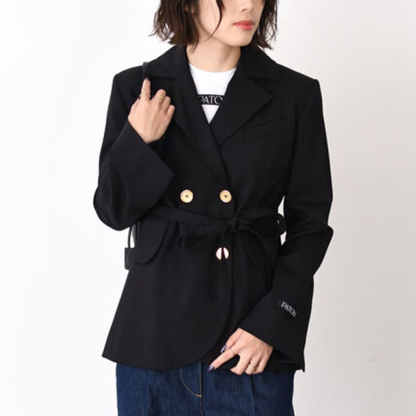 【国内即発】PATOU ウール ベルト テーラードジャケット