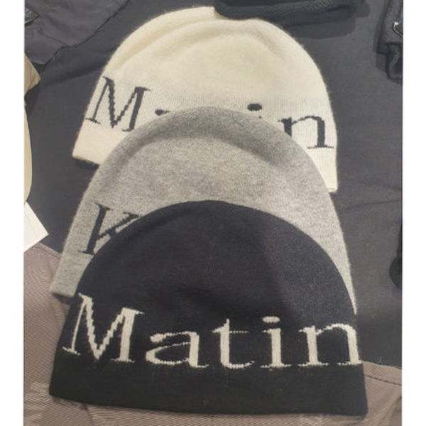 【MATIN KIM】LOGO JACQUARD SHORT BEANIE★送料・関税込