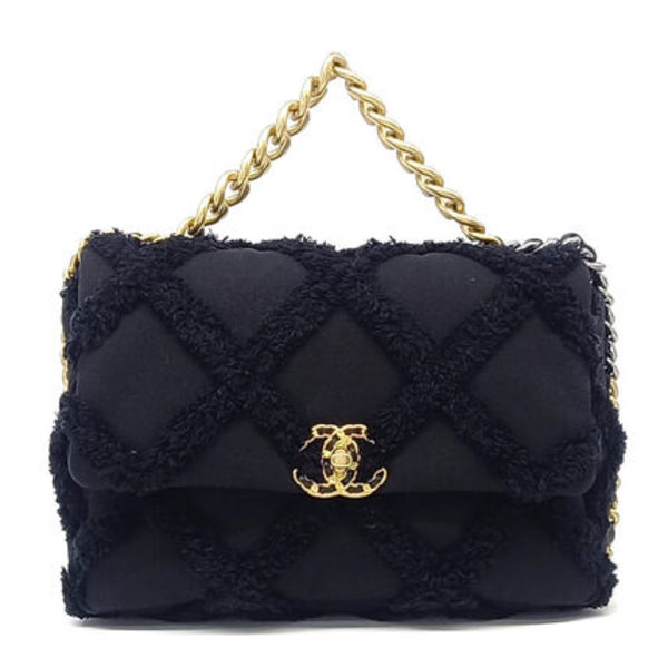 CHANEL FABRIC 19 FLAP BAG LARGE