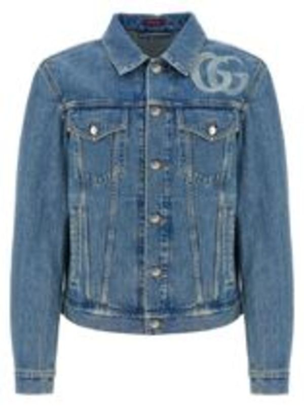 GUCCI (グッチ)Denim jacket with lasered double g