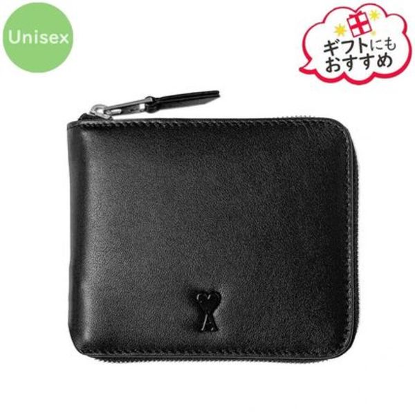 【新品・国内即発】AMI PARIS USL704 AL0138 001 二つ折り財布