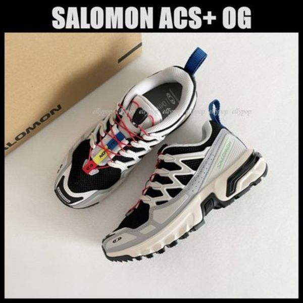 SALOMON ACS+ OG BLACK/LUNAR ROCKサロモン 男女兼用 スニーカー