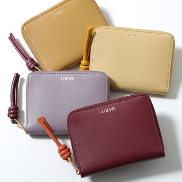 LOEWE 二つ折り財布 KNOT COMPACT CEM1CWZX01