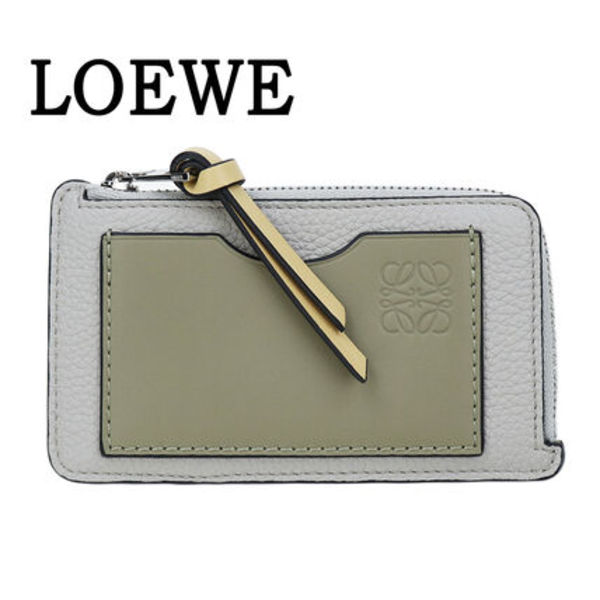 LOEWE コインカードホルダー エンボス型押し フラグメントケース