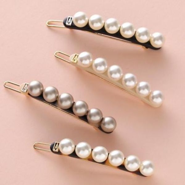 ALEXANDRE DE PARIS ヘアピン ATB-17356-02 パール
