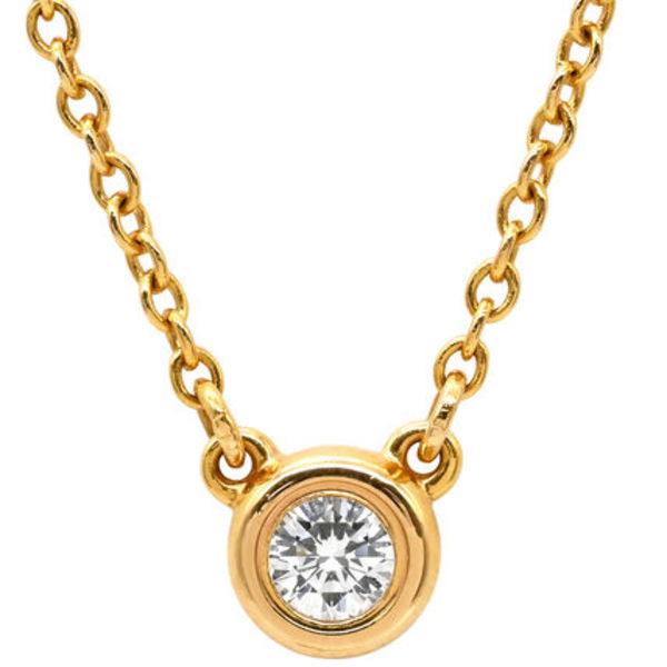 ティファニー ネックレス バイザヤード シングルダイヤ