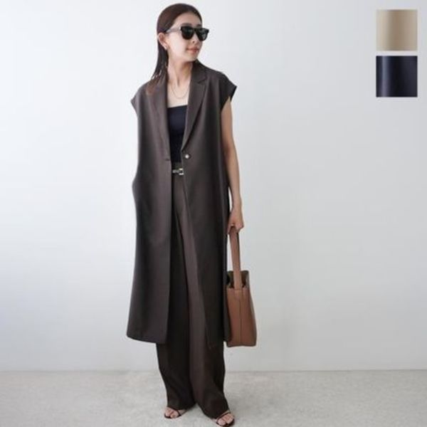 ante aciem ベスト 20255953 ジレ ロング