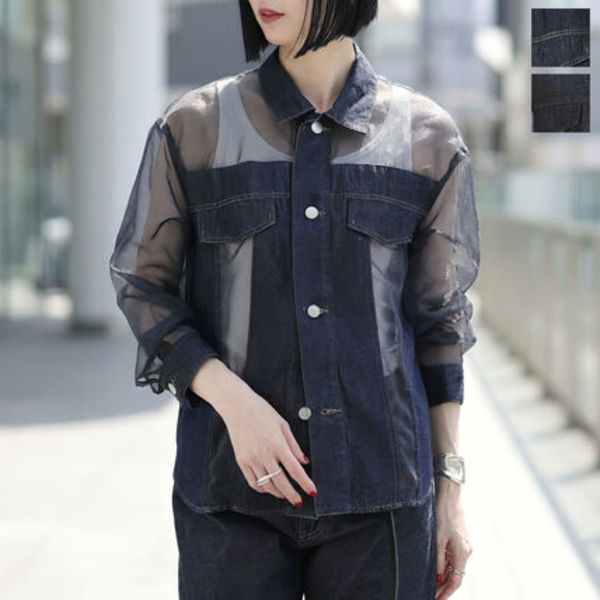 Munich シャツ M261T37 シアー デニムシャツ