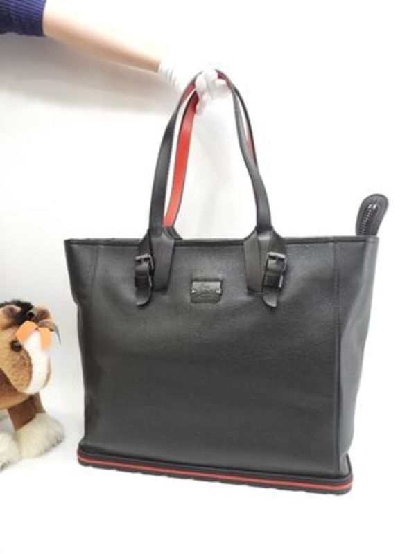 クリスチャンルブタン トートバッグ Kabiker レザー黒 メンズ