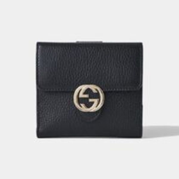 【GUCCI】インターロッキング マーモント GG 二つ折り財布