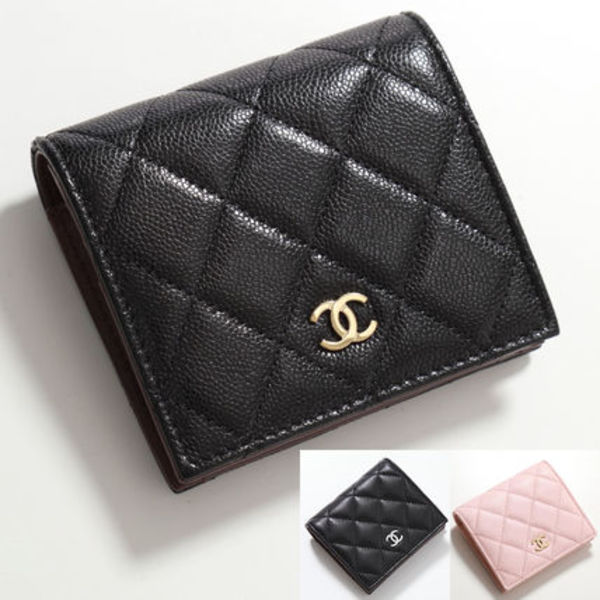 CHANEL 二つ折り財布 AP3178 B10583 MATELASSE