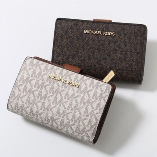MICHAEL KORS 二つ折り財布 JET SET TRAVEL 35F8GTVF2B