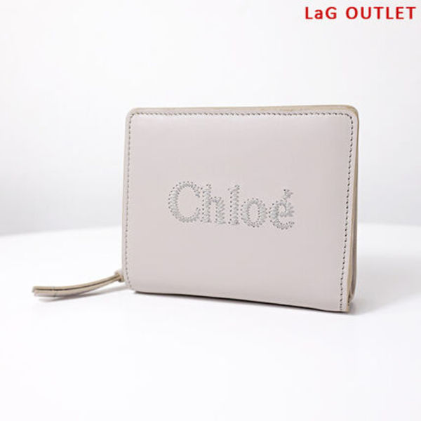 【アウトレット】Chloe 二つ折り財布 SENSE 本革 CHC23SP867I10