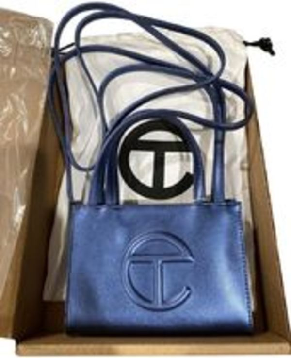 即お届 Telfar スモール ショッピングバッグ コバルトブルー