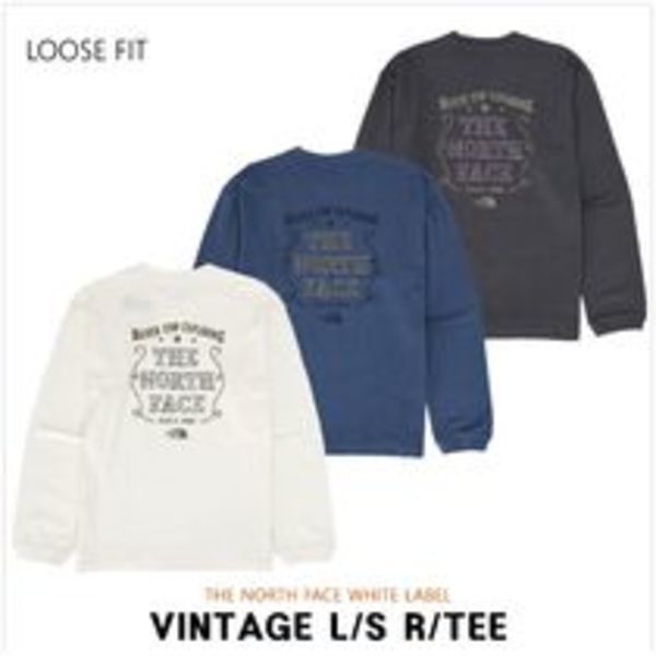 [ノースフェイス]VINTAGE 長袖 ラウンド Tシャツ★25AW★男女★