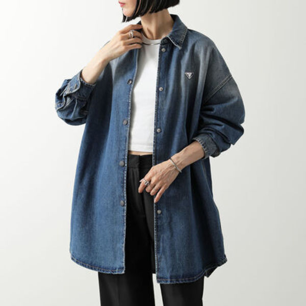 PRADA デニムジャケット GFC060 16PK ミドル丈