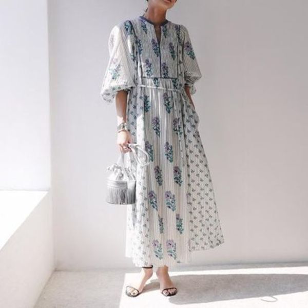 ne Quittez pas ワンピース 010451GA1 コットン ストライプ