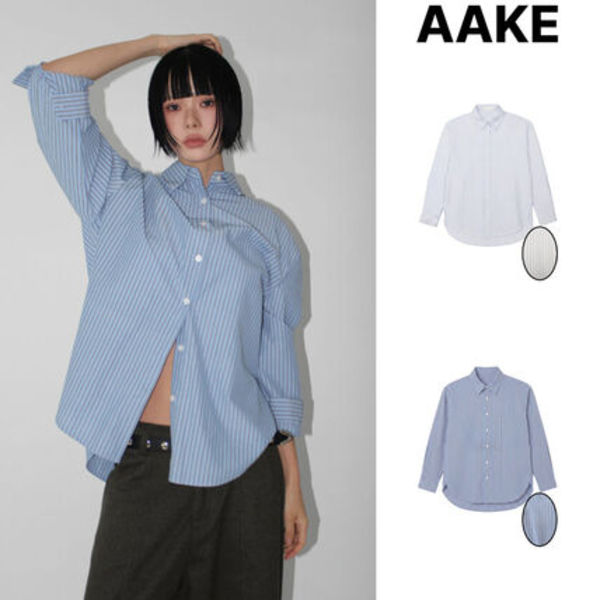【AAKE】PALE STRIPE SHIRT