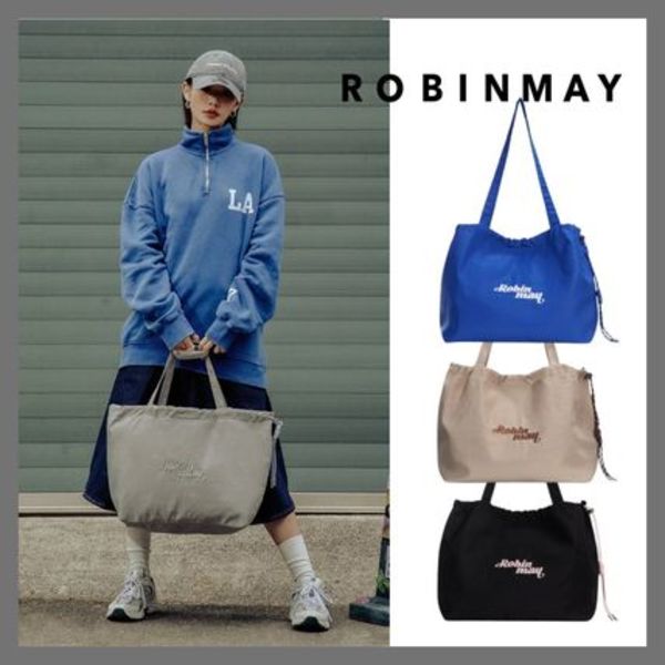 軽量★ROBINMAY ユニセックス A4 大容量 ナイロン トートバッグ